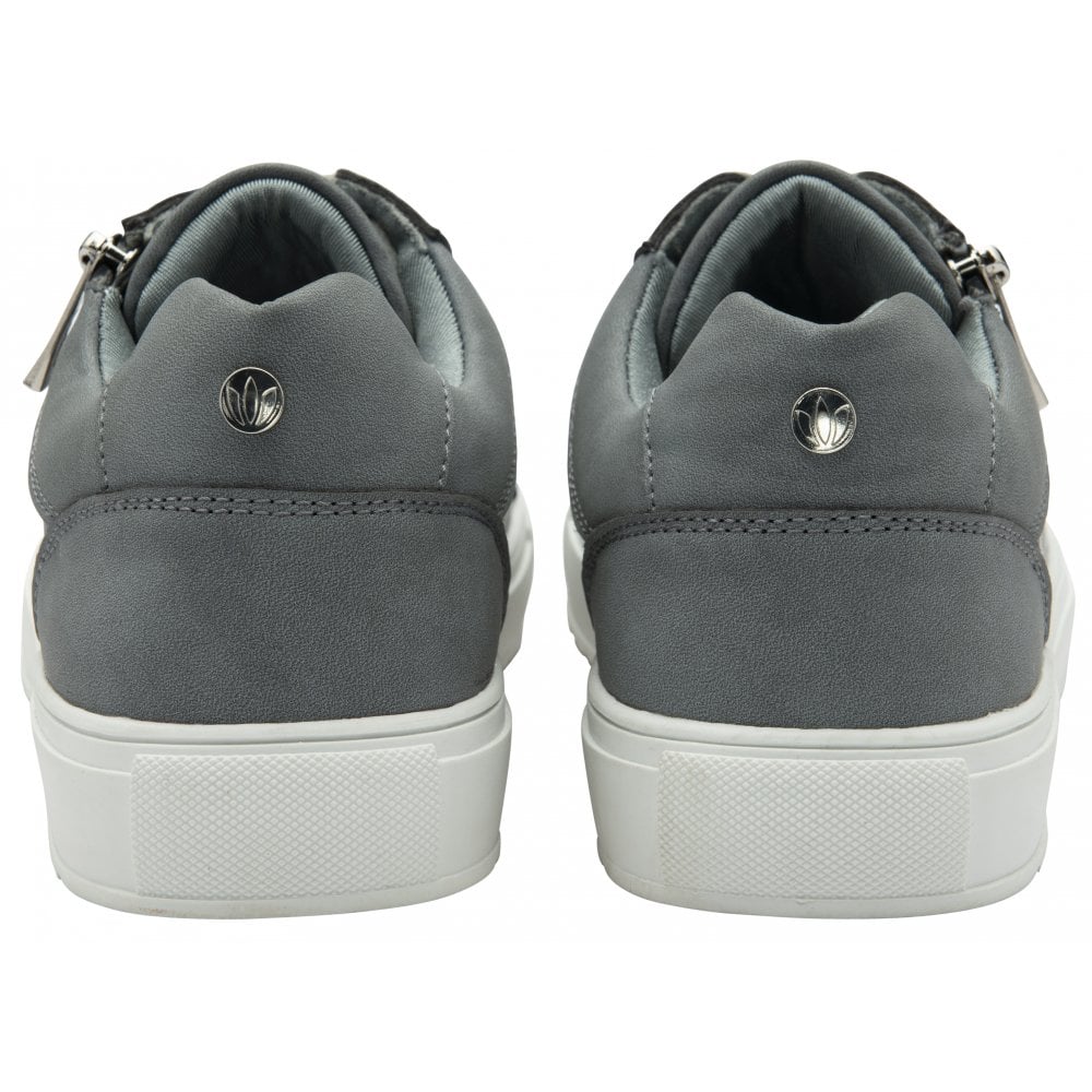 Lotus Liga Women's Lace & Zip Up Casual Trainer Blue