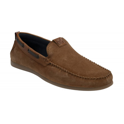 Lotus Bolzano Men's Casual Slip On Suede Loafers Tan