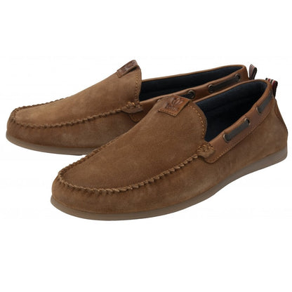 Lotus Bolzano Men's Casual Slip On Suede Loafers Tan