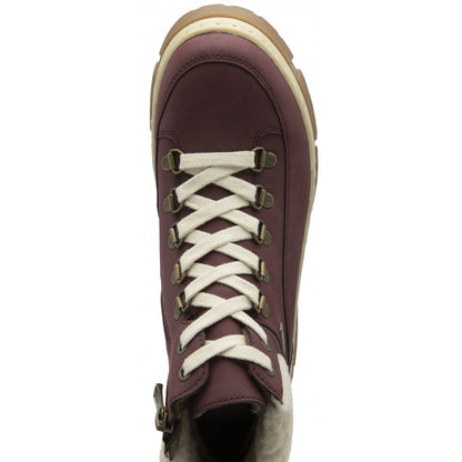 Lotus Conniston Women's Lace Up / Zip Up Waterproof Ankle Boot Bordo