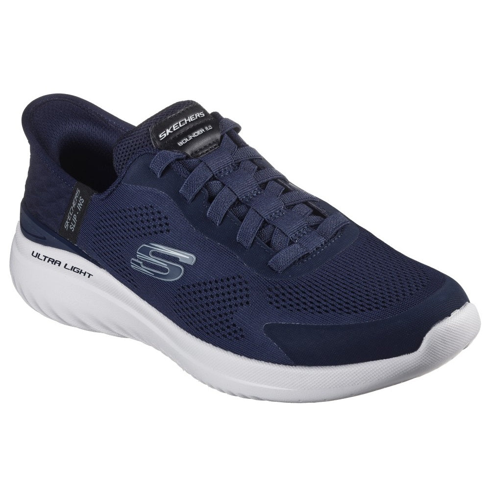 Skechers Bounder 2.0 Emerged Men's Slip-In Memory Foam Trainer Navy