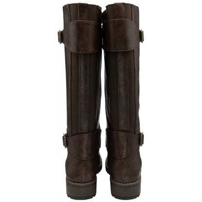 Lotus Brandi Women's Zip Up Knee High Boot Brown