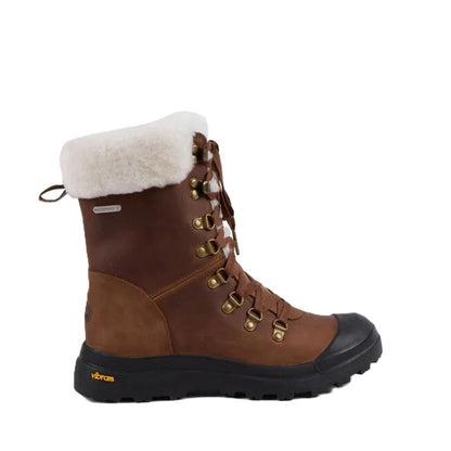 Emu Buller Women's Waterproof Sheepskin Lace & Zip Up Cosy Boot Oak