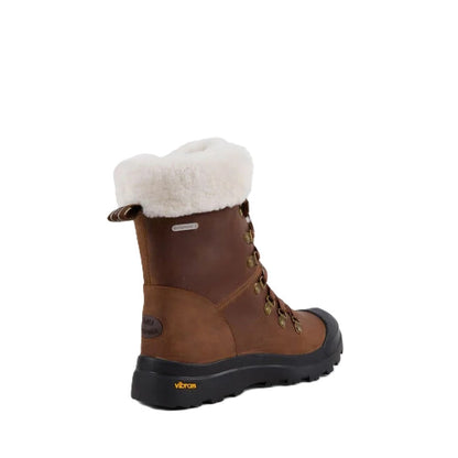 Emu Buller Women's Waterproof Sheepskin Lace & Zip Up Cosy Boot Oak