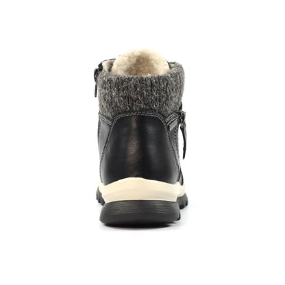 Lunar Buttermere Women's Waterproof Lace Up/Zip Ankle Boot Black