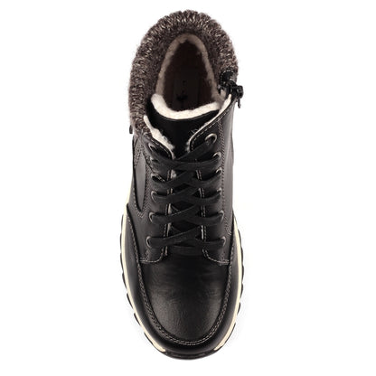Lunar Buttermere Women's Waterproof Lace Up/Zip Ankle Boot Black