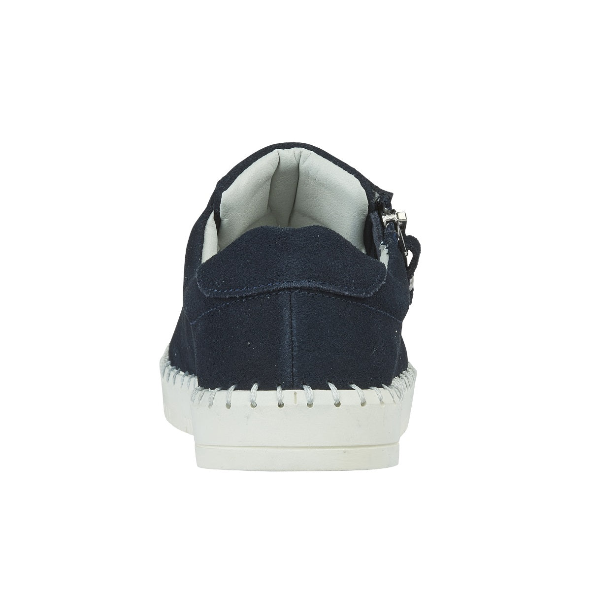 Jo & Joe Cadiz Women's Suede Casual Zip / Lace Up Shoe Navy