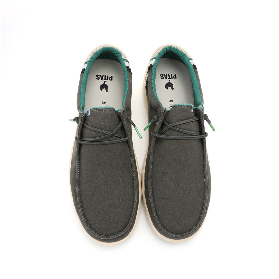 Walk In Pitas Cana Men's Lightweight Slip On Boat Shoe Gris Oscuro