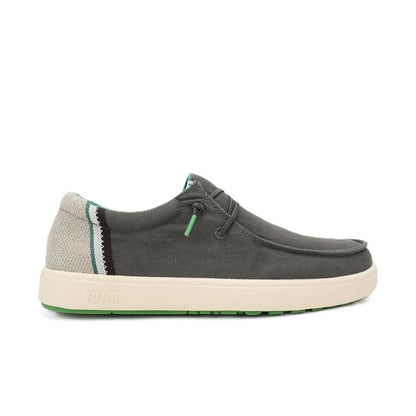 Walk In Pitas Cana Men's Lightweight Slip On Boat Shoe Gris Oscuro