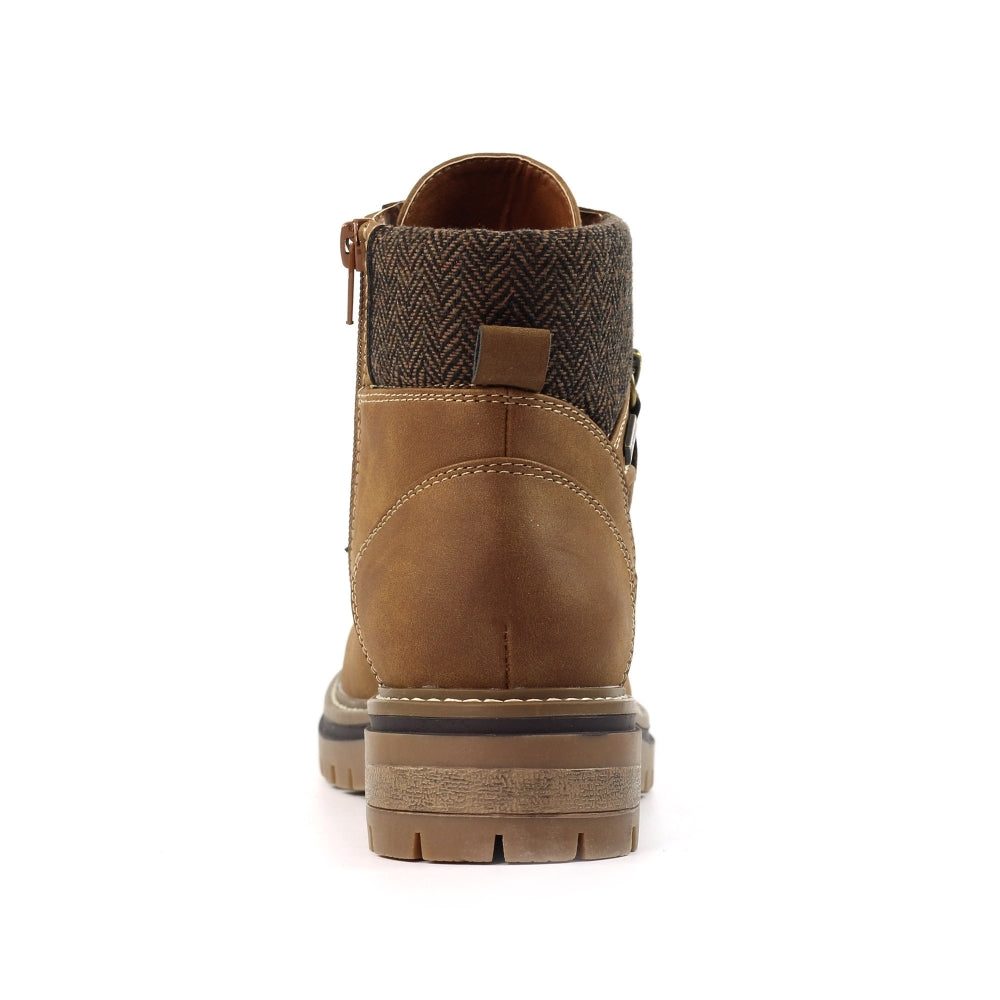 Lunar Caramel Women's Lace Up / Zip Up Waterproof Ankle Boot Tan