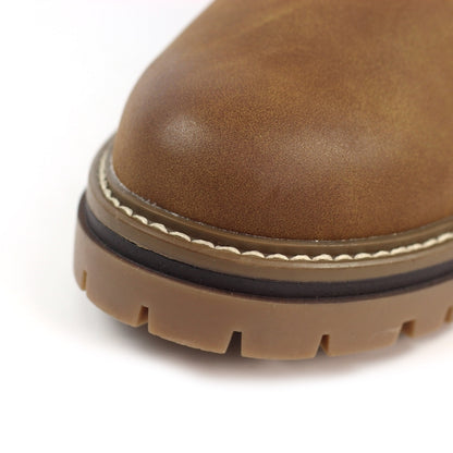 Lunar Caramel Women's Lace Up / Zip Up Waterproof Ankle Boot Tan