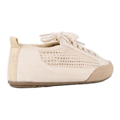 Emu Carlo Women's Lightweight Breathable Textile Mesh Lace Up Sneaker Trainer Natural