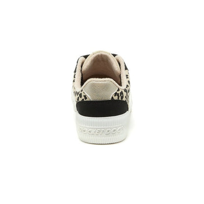 Rocket Dog Cheery Women's Colour Block Chunky Lace Up Platform Trainer Leopard Print