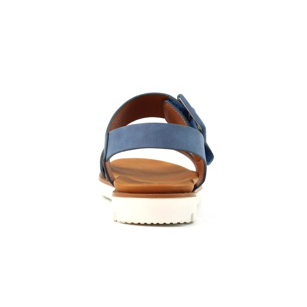 Lunar Cher Women's Adjustable Strap Sandal Blue