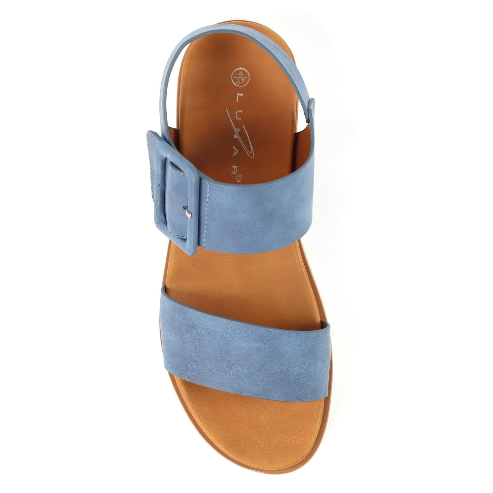 Lunar Cher Women's Adjustable Strap Sandal Blue