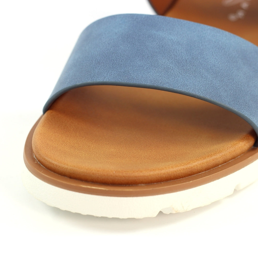 Lunar Cher Women's Adjustable Strap Sandal Blue