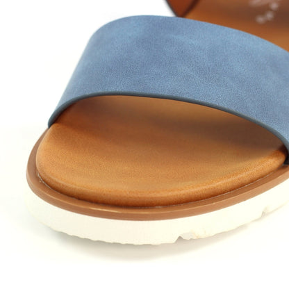 Lunar Cher Women's Adjustable Strap Sandal Blue