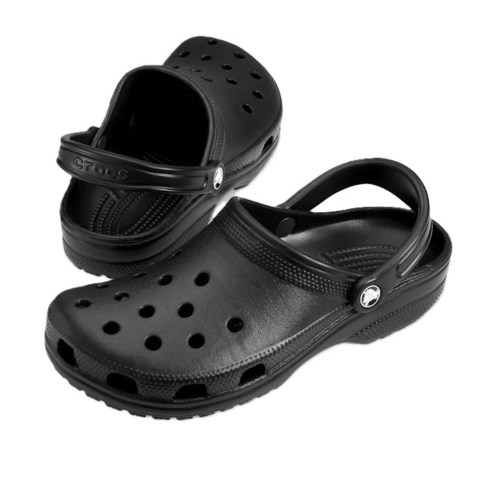 Crocs Classic Clog Women's Lightweight Beach Casual Slip On Sandal Black