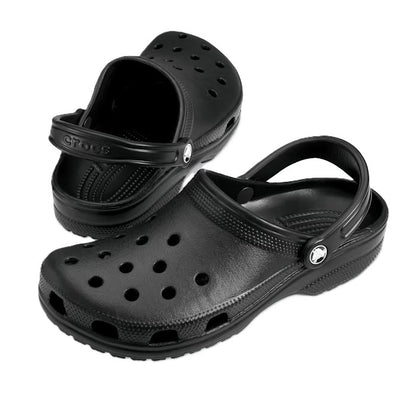 Crocs Classic Clog Women's Lightweight Beach Casual Slip On Sandal Black