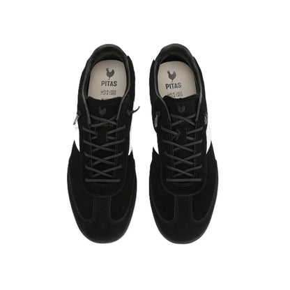 Walk In Pitas Claw Mesh Men's Lightweight Lace Up Sneaker Trainer Black