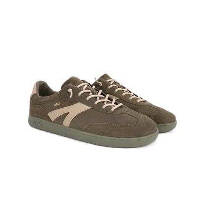 Walk In Pitas Claw Mesh Men's Lightweight Lace Up Sneaker Trainer Khaki