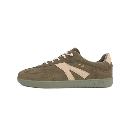 Walk In Pitas Claw Mesh Men's Lightweight Lace Up Sneaker Trainer Khaki