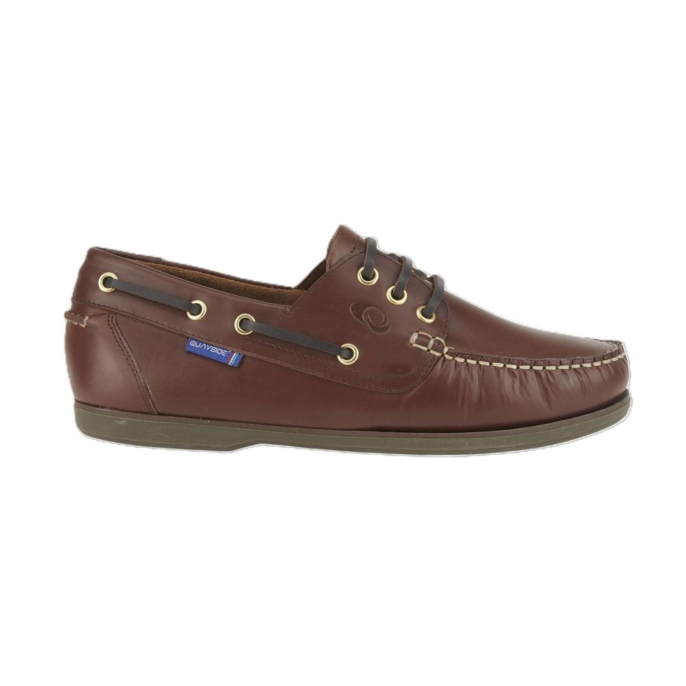 Quayside Clipper 2 Men's Classic Sole Leather Boat Shoe Chestnut