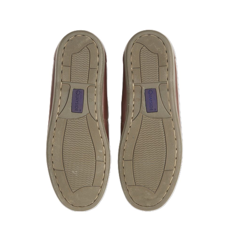 Quayside Clipper 2 Men's Classic Sole Leather Boat Shoe Chestnut