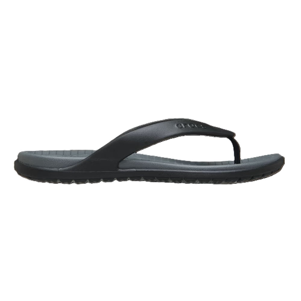 Crocs Coast Flip Men's Lightweight Toe Post Flip Flop Black / Slate Grey