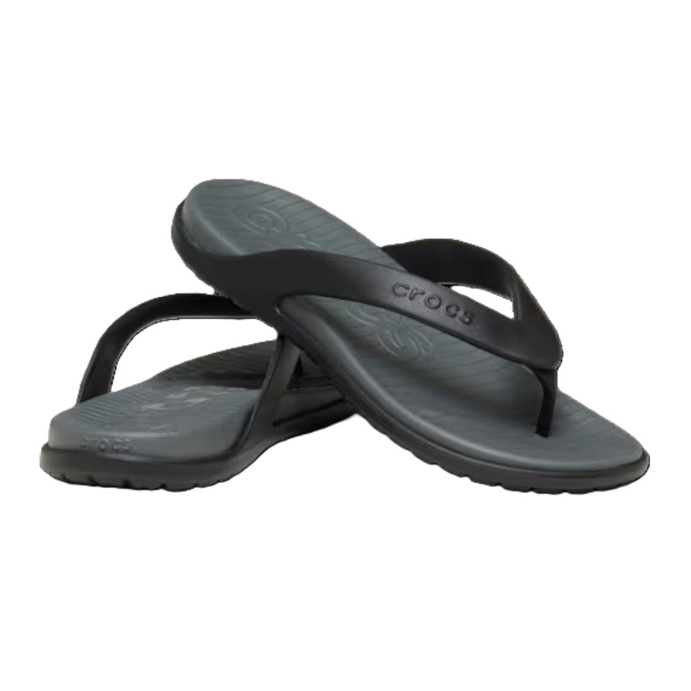 Crocs Coast Flip Men's Lightweight Toe Post Flip Flop Black / Slate Grey
