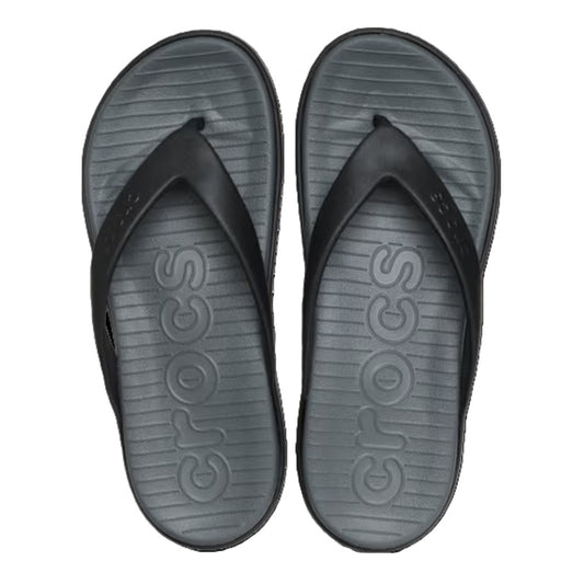 Crocs Coast Flip Men's Lightweight Toe Post Flip Flop Black / Slate Grey