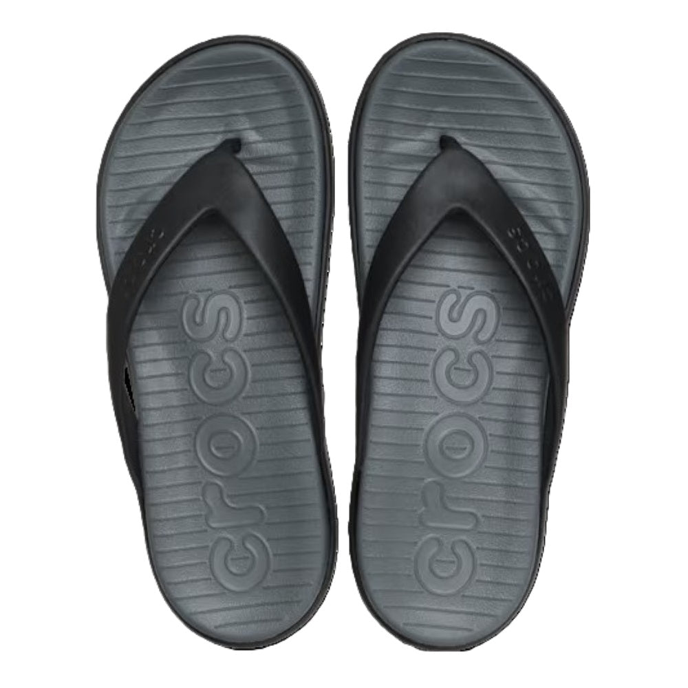 Crocs Coast Flip Men's Lightweight Toe Post Flip Flop Black / Slate Grey