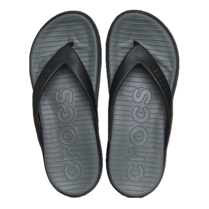 Crocs Coast Flip Men's Lightweight Toe Post Flip Flop Black / Slate Grey