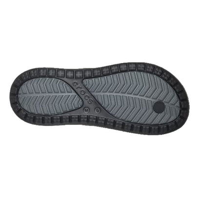 Crocs Coast Flip Men's Lightweight Toe Post Flip Flop Black / Slate Grey