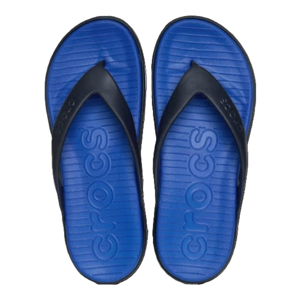 Crocs Coast Flip Men's Lightweight Toe Post Flip Flop Blue Bolt / Deep Navy