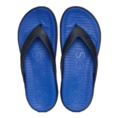 Crocs Coast Flip Men's Lightweight Toe Post Flip Flop Blue Bolt / Deep Navy
