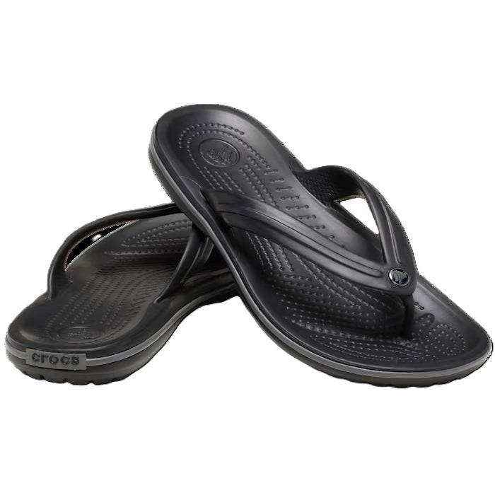 Crocs Crocband Flip Women's Lightweight Toe Post Flip Flop Black / Slate Grey
