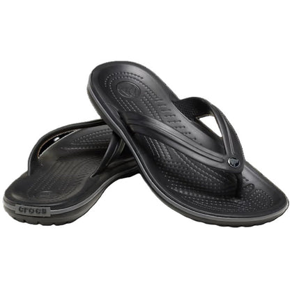 Crocs Crocband Flip Men's Lightweight Toe Post Flip Flop Black / Slate Grey