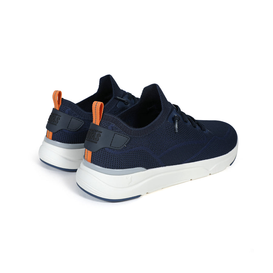 Walk In Pitas Cue Men's Memory Foam Lightweight Slip On Trainer Marino