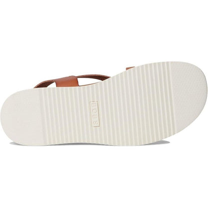 Skechers Bobs Desert Kiss Low Peak Rank Women's Ankle Strap Crossover Sandal Chestnut