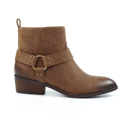 Lunar Dixie Women's Western Style Ankle Boot Brown