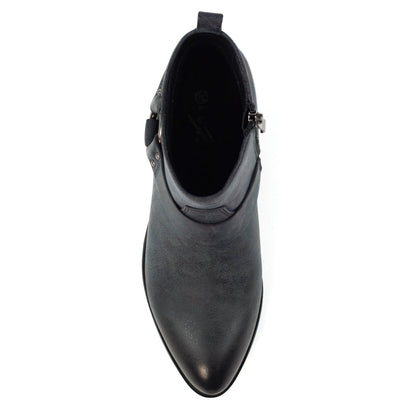 Lunar Dixie Women's Western Style Ankle Boot Grey