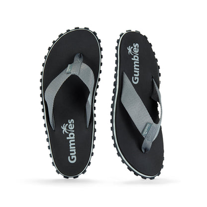 Gumbies Duckbill Men's Recycled Rubber Flip Flop Black/Grey