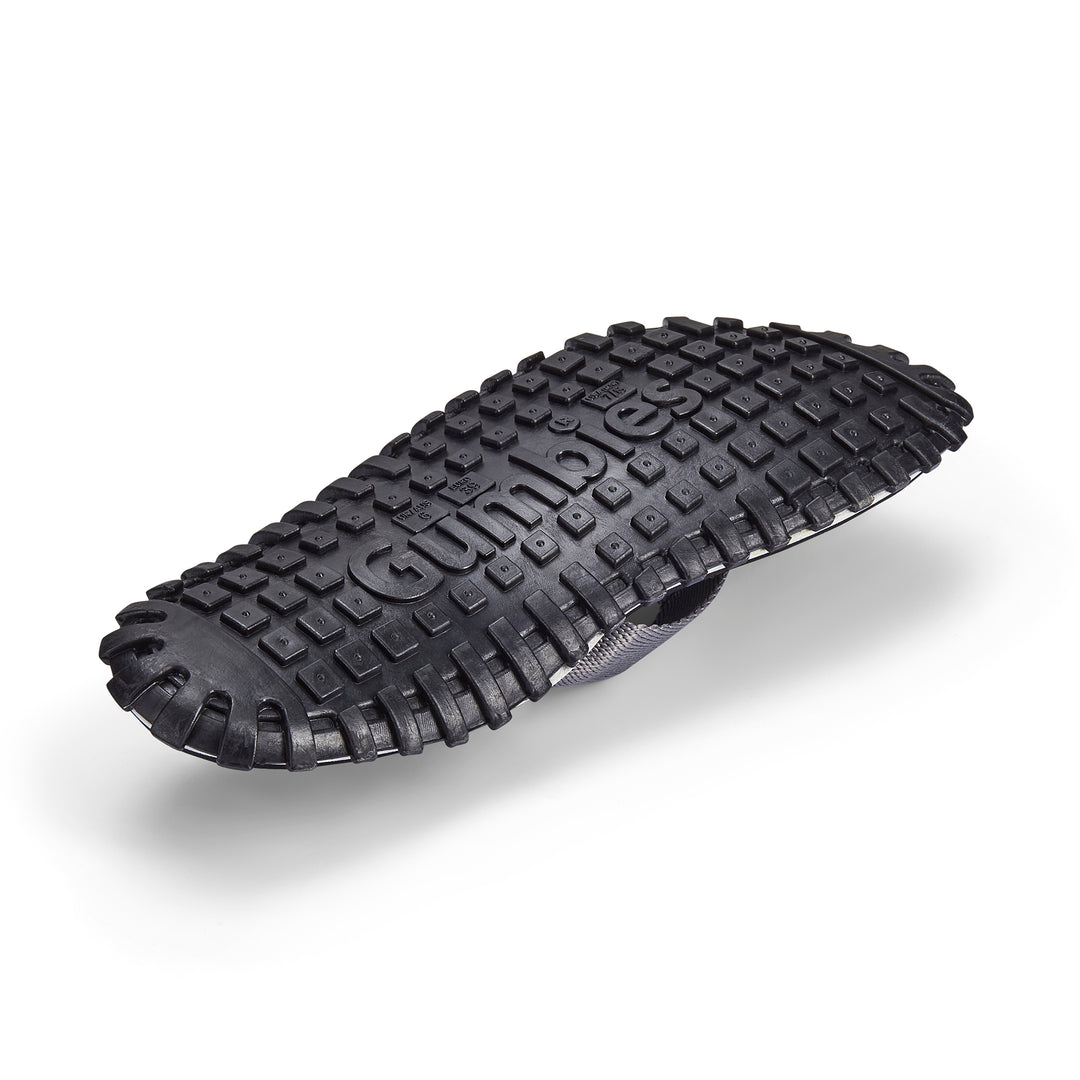 Gumbies Duckbill Men's Recycled Rubber Flip Flop Black/Grey