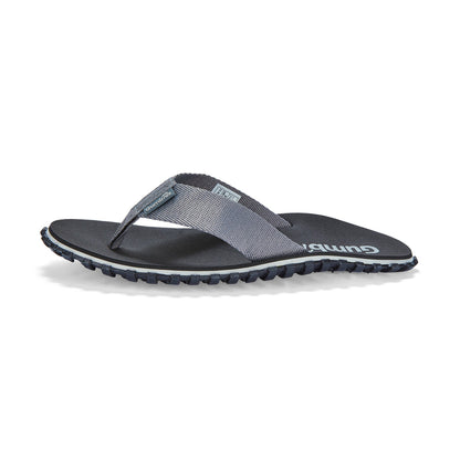 Gumbies Duckbill Men's Recycled Rubber Flip Flop Black/Grey