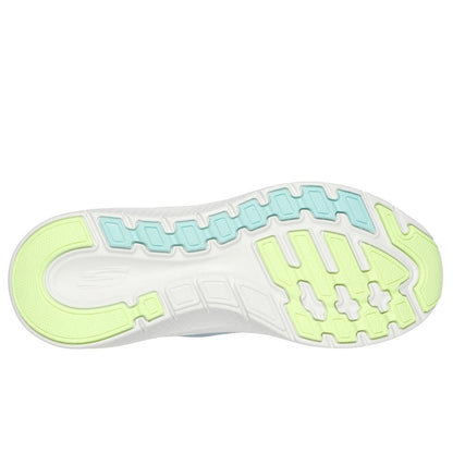 Skechers Arch Fit 2.0 Easy Chic Women's Slip-In Lace Up Trainer Blue/Lime