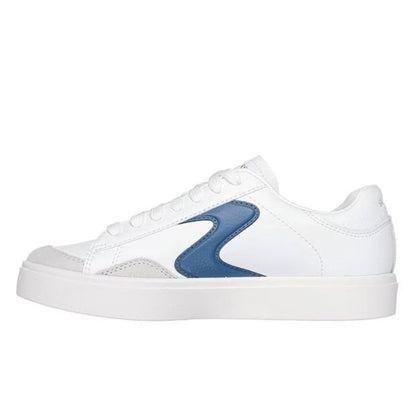 Skechers Eden LX Slick Talk Women's Low Profile Lace Up Court Trainer White/Navy