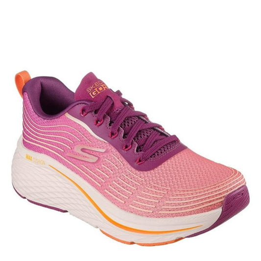 Skechers Max Cushioning Elite 2.0 Alaura Women's Lightweight Lace Up Trainer Raspberry