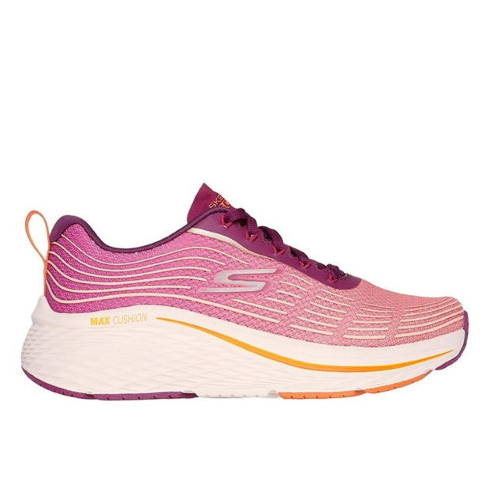 Skechers Max Cushioning Elite 2.0 Alaura Women's Lightweight Lace Up Trainer Raspberry