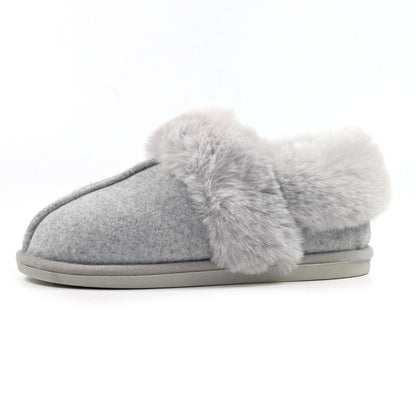 Lunar Ember II Women's Fur Lined Bootie Slipper Grey